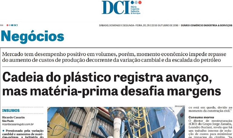 Cadeia do plástico registra avanço, mas matéria-prima desafia margens